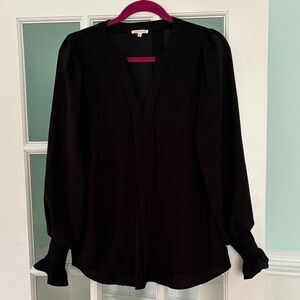 Black Women’s Long Sleeve Blouse | S